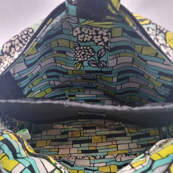 Vera Bradley Island Blooms laptop work travel school messenger bag - Picture 12 of 14